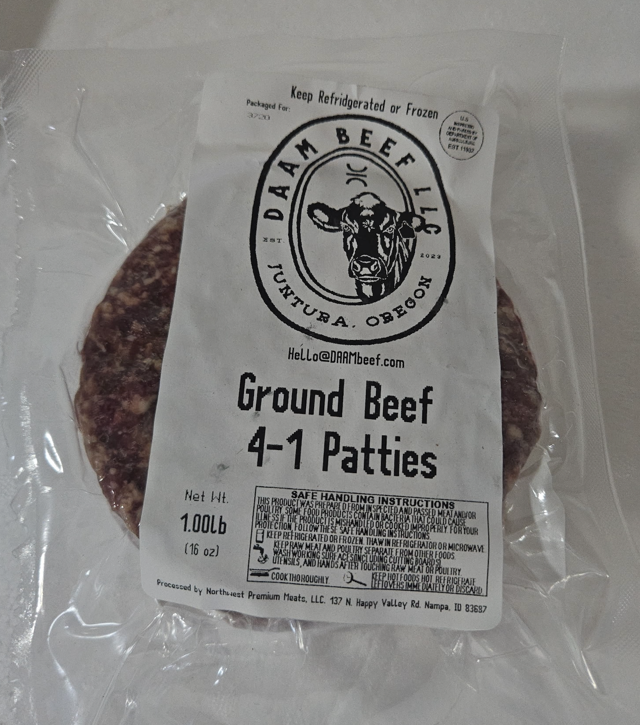 Burger Patties (4 Pack)